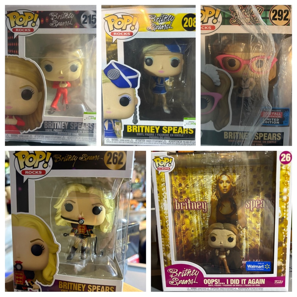FUNKO POP BRITNEY SPEARS FUNKO POP SET of 5